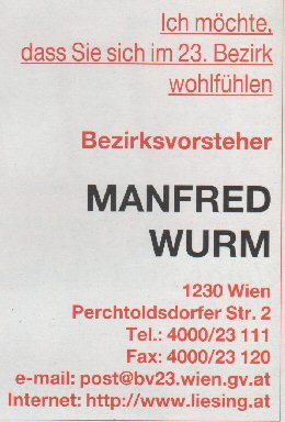 Liesinger Bezirksvorsteher  Manfred Wurm